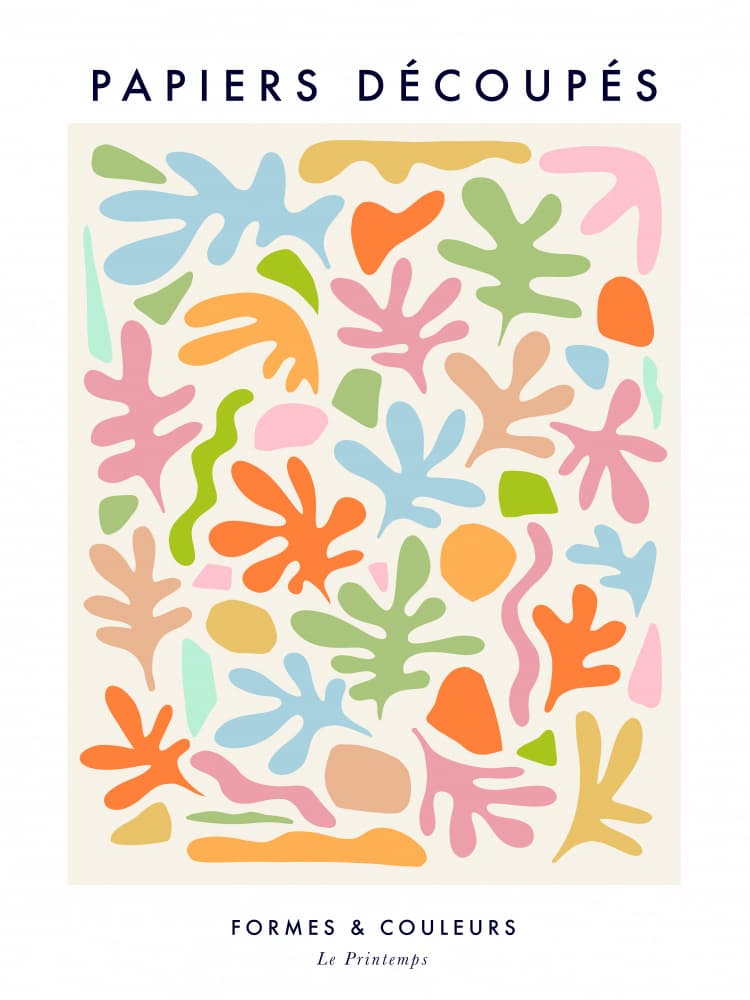 Colorful Organic Forms by Dominique Vari — canvas wall art