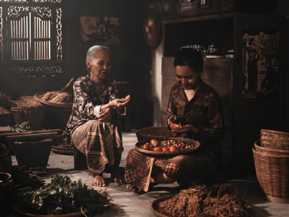 Traditional Kitchen Prep by Asep Awaludin — canvas wall art