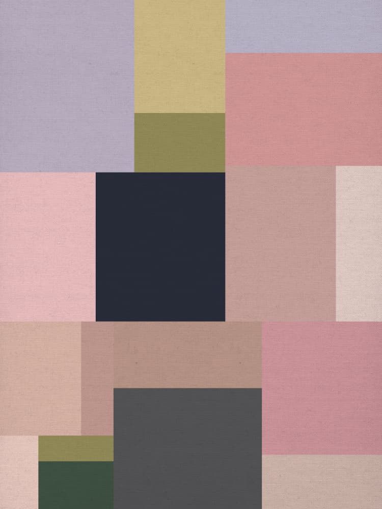 Pastel Color Blocks by Dominique Vari — canvas wall art